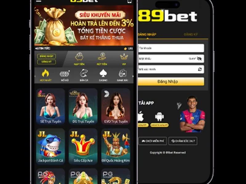 Giao diện đăng nhập 6789bet